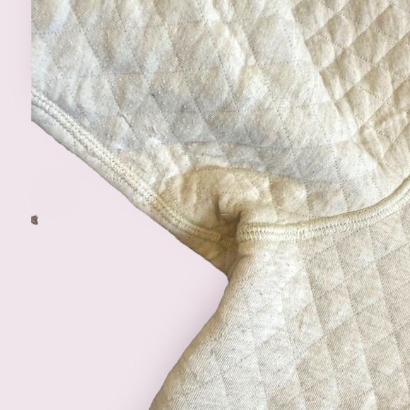 EUC Marine Layer Size XL Reversible Quilted Pullover Sweatshirt Cream and Blue - Picture 2 of 5